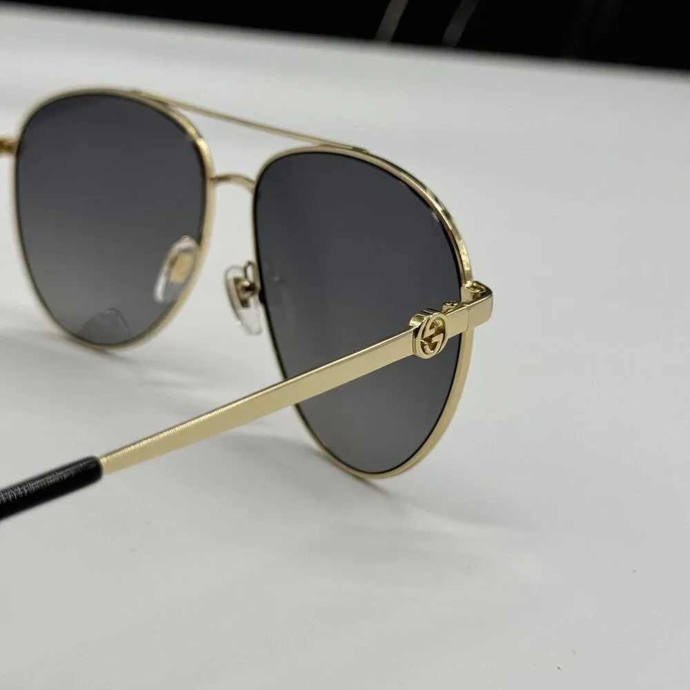 NEW GUCCI GG1088S 001 WITH GOLD CHAIN UNISEX GUCCI SUNGLASSES